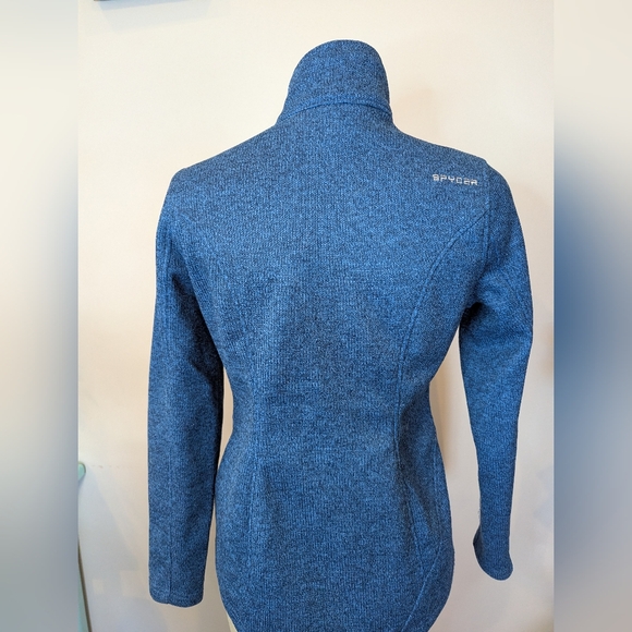 SPYDER  Full-zip mid weight core sweater, Blue Ladies Size medium - Picture 6 of 12